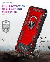 Galaxy Z Flip4 5G      Military Armour Ring Case    [Red]