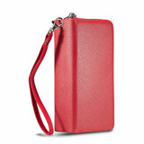 Samsung Galaxy S21      Zipper Wallet Case    Red
