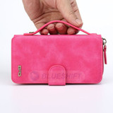 Samsung Galaxy S6 Edge      Deluxe Zipper Case    Rose