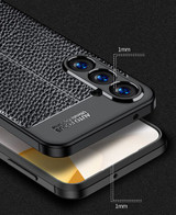 Samsung Galaxy S23 FE      Leather Texture Case    Navy