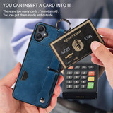Samsung Galaxy A05      Hand Strap PU Card Case    Navy