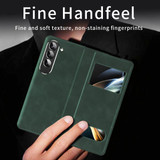 Samsung Galaxy Z Fold5 5G      PU Leather Case    Green