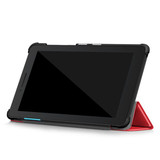 Lenovo Tab E7 TB-7104 Tri-Fold PU Case Red
