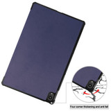 Lenovo Tab P11 Plus J616 Tri-Fold PU Case Navy