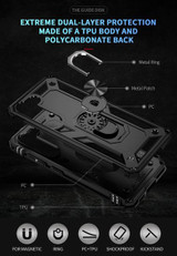Samsung Galaxy S23+      Military Armour Ring Case    Black