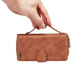 Samsung Galaxy S21 Plus      Deluxe Zipper Case    Brown