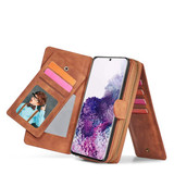 Samsung Galaxy S21 Plus      Deluxe Zipper Case    Brown