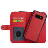 Samsung Galaxy S10E      Zipper Wallet Case    Red