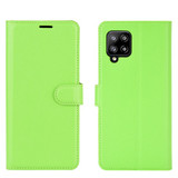Galaxy A42      Pu Wallet Case    [Green]