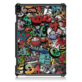 Lenovo Tab P10 TB-X705F Designer Tri-Fold Case Graffiti