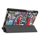 Lenovo Tab M8 FHD TB-8705F Designer Tri-Fold Case Graffiti