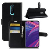 Oppo R17 Pro      Pu Wallet Case    [Black]