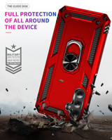 Samsung Galaxy A24 4G      Military Armour Ring Case    Red