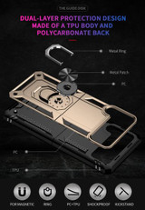 Samsung Galaxy Z Flip3 5G      Military Armour Case    Gold