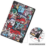Lenovo Tab P11 Plus J616 Designer Tri-Fold Case Graffiti