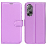 Oppo A98 5G      Pu Wallet Case    [Purple]