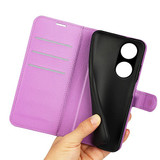 Oppo A98 5G      Pu Wallet Case    [Purple]