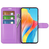 Oppo A98 5G      Pu Wallet Case    [Purple]