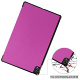 Lenovo Tab P11 J606F Tri-Fold PU Case Purple