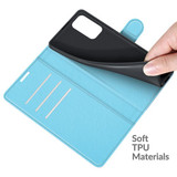 Oppo A54 5G      Pu Wallet Case    [Lightblue]