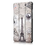 Lenovo Tab E8 TB-8304 Designer Tri-Fold Case EiffelTower