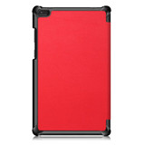 Lenovo Tab E8 TB-8304 Tri-Fold PU Case Red