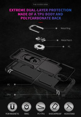 Samsung Galaxy Z Flip4 5G      Military Armour Ring Case    Black