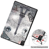 Lenovo Tab P11 J606F Designer Tri-Fold Case EiffelTower