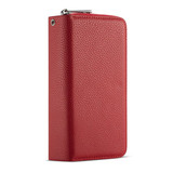 Samsung Galaxy S10      Zipper Wallet Case    Red