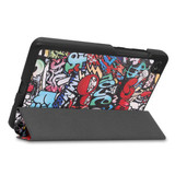 Lenovo Tab M7 (3rd Gen) TB-7306F Designer Tri-Fold Case Graffiti