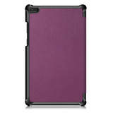 Lenovo Tab E8 TB-8304 Tri-Fold PU Case Purple