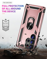 Samsung Galaxy S23 Ultra      Military Armour Ring Case    RoseGold