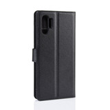 Galaxy Note 10 Plus      Pu Wallet Case    [Black]