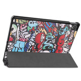 Lenovo Tab P11 J606F Designer Tri-Fold Case Graffiti