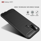 Samsung Galaxy M31      Carbon Fibre Case    Black