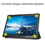 Lenovo Tab M10 FHD Rel TB-X605LC Tri-Fold PU Case Black