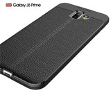 Samsung Galaxy J6Plus/J6+      Leather Texture Case    Black