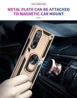 Samsung Galaxy Z Fold3 5G      Military Armour Case    Gold