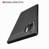 Samsung Galaxy Note 10 Plus      Leather Texture Case    Red