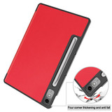 Lenovo Tab P12 TB370 Tri-Fold PU Case Red