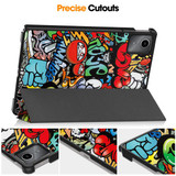 Lenovo Tab M11 TB330 Designer Tri-Fold Case Graffiti