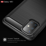 Samsung Galaxy M51      Carbon Fibre Case    Navy