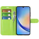 Galaxy A24 4G      Pu Wallet Case    [Green]