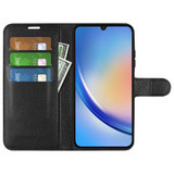 Galaxy A24 4G      Pu Wallet Case    [Black]