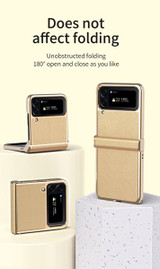 Samsung Galaxy Z Flip4 5G      Electroplasting PU Case    White