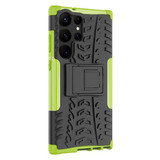 Samsung Galaxy S23 Ultra      Heavy Duty Case    Green