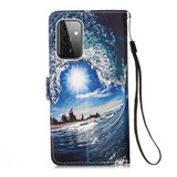 Samsung Galaxy A72      Designer PU Case      SeaWave