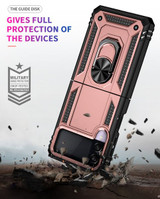 Samsung Galaxy Z Flip3 5G      Military Armour Case    RoseGold