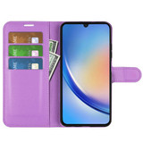 Galaxy A24 4G      Pu Wallet Case    [Purple]