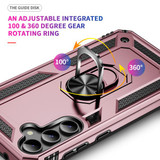 Samsung Galaxy S23 FE      Military Armour Ring Case    RoseGold